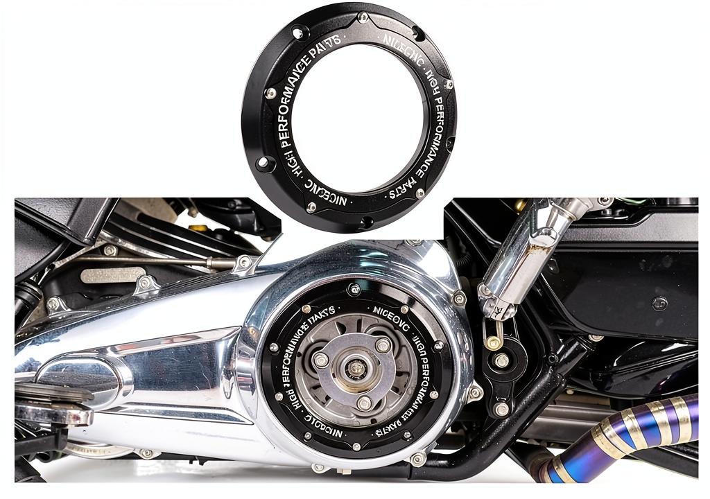 NICECNC 6061 Aluminium Engine Timing Cover close-up