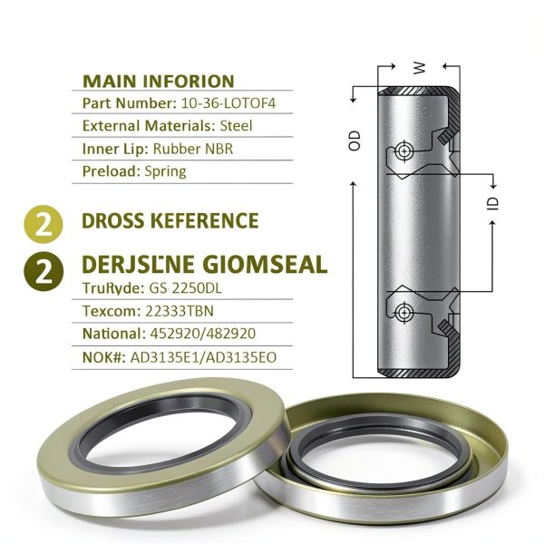 NOOTO Automotive Wheel Seals Double Lip Design-2