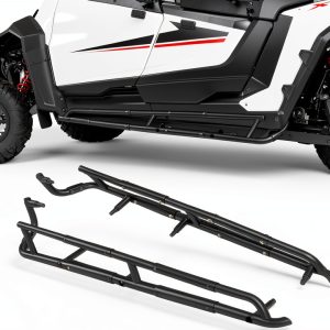 POKIAUTO UTV Nerf Bars for 2024-2025 Polaris RZR XP 4 1000 Black Alloy-0