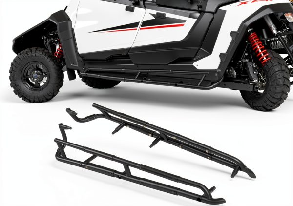 POKIAUTO UTV Nerf Bars for 2024-2025 Polaris RZR XP 4 1000 Black Alloy-0