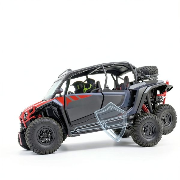 POKIAUTO UTV Nerf Bars for 2024-2025 Polaris RZR XP 4 1000 Black Alloy-1