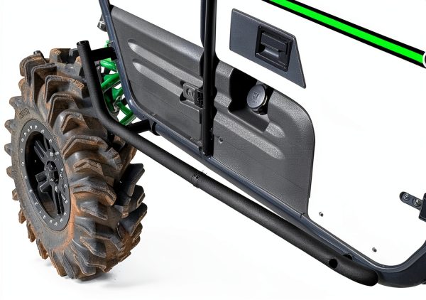 SuperATV Black 1.75" Heavy Duty Rock Slider for Kawasaki Teryx 4 2012+-0