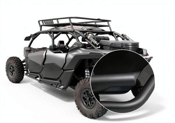 Can Am Maverick X3 MAX Rock Slider NIXFACE Steel Powder‑Coated Bar-4