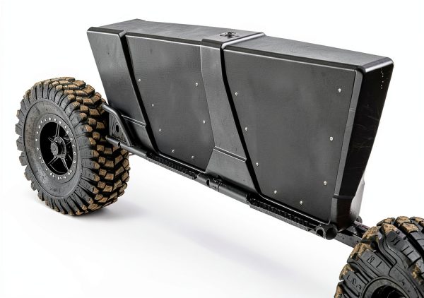 Polaris Ranger Rock Sliders SuperATV Black 1.75in Steel UV Powder Coat-4