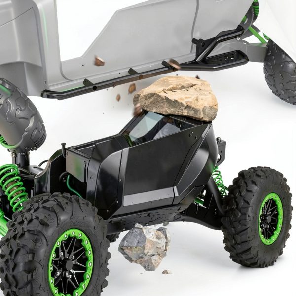 ELITEWILL Rock Sliders for UTV Green Powder Coated Alloy Steel EW C680-3