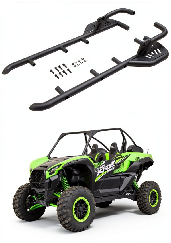 ELITEWILL Rock Sliders for UTV Green Powder Coated Alloy Steel EW C680-0