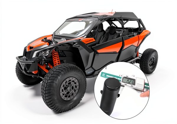 Can Am Maverick X3 MAX Rock Slider NIXFACE Steel Powder‑Coated Bar-5