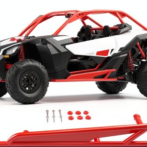 Nerf Bars Kojem Red Steel for Can‑Am Maverick X3 R LYMM‑213‑RD‑Z1-0