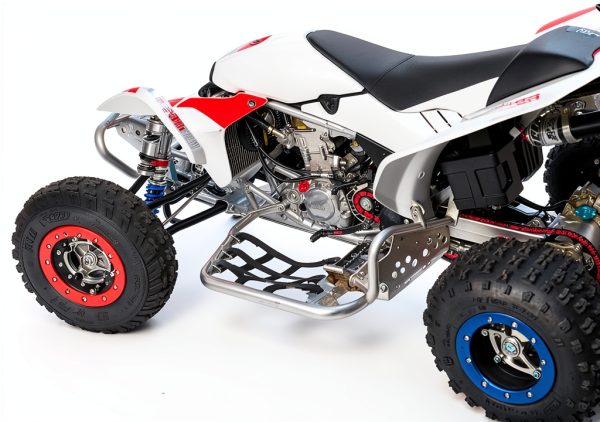 PIT66 Nerf Bar Net for Honda TRX450R ATV Black Powder-Coated Anti-UV-3