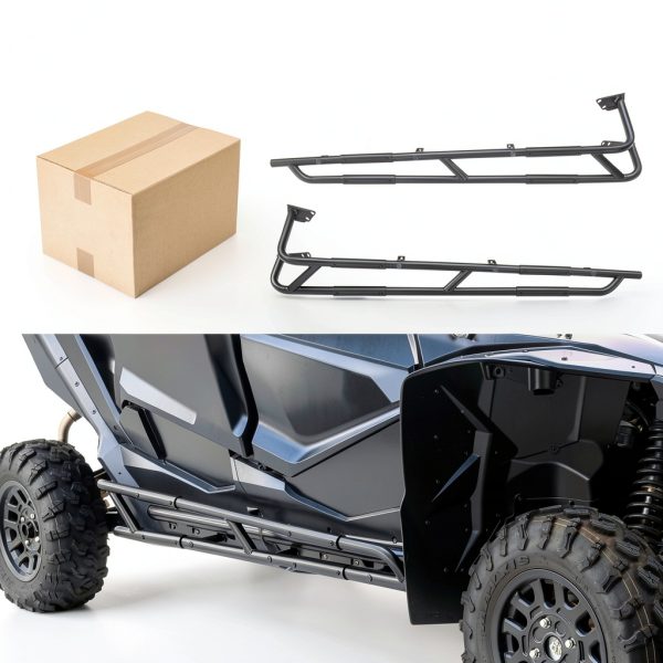Rock Slider POKIAUTO UTV Black Powder Coated Iron for Honda Talon-8