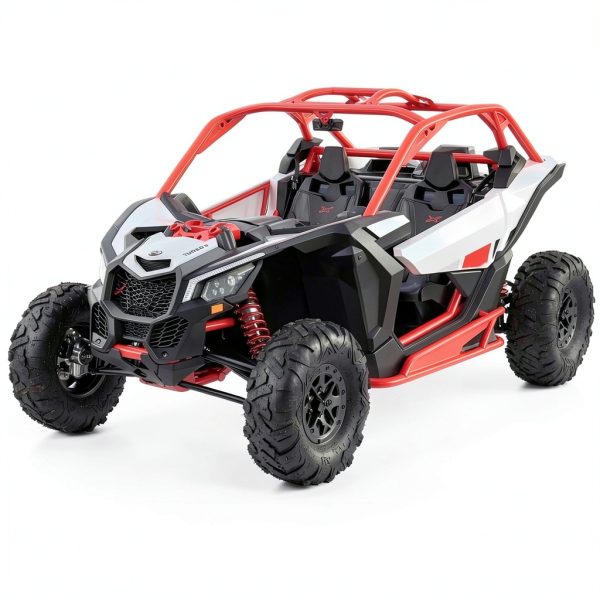 Nerf Bars Kojem Red Steel for Can‑Am Maverick X3 R LYMM‑213‑RD‑Z1-1