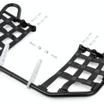 MotoSport ATV Nerf Bars Black with 1-1/2" Netting for Yamaha Raptor-0