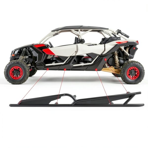 Maverick X3 Nerf Bars ELITEWILL Duty Steel Black Finish EW-C330V01-4