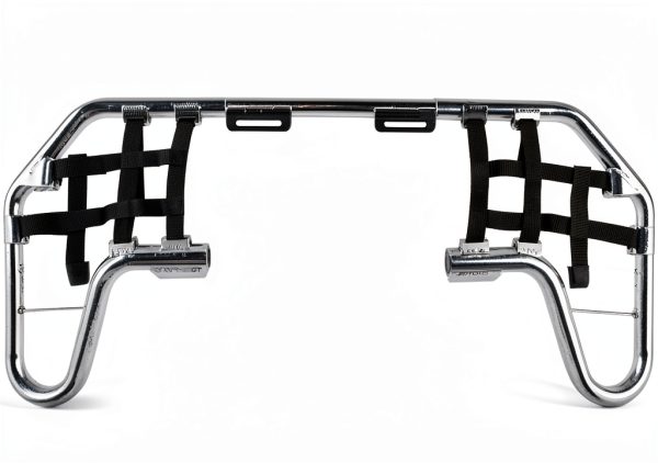 TUSK Motorcycle Nerf Bars Silver Brushed Finish 1 3/8" Alloy Tubes Set-0