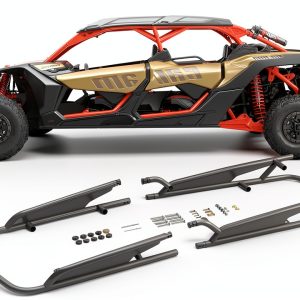 Can Am Maverick X3 MAX Rock Slider NIXFACE Steel Powder‑Coated Bar-0