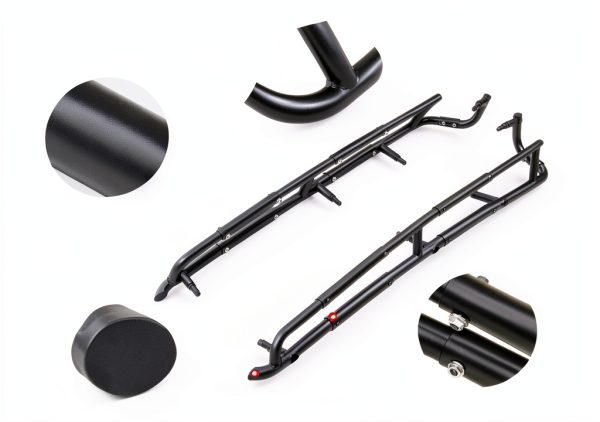 POKIAUTO UTV Nerf Bars for 2024-2025 Polaris RZR XP 4 1000 Black Alloy-3