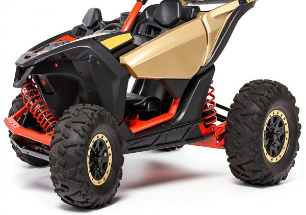 Kiwi Master Can‑Am X3 Nerf Bars Black Matte Alloy Steel Rear Slider-6
