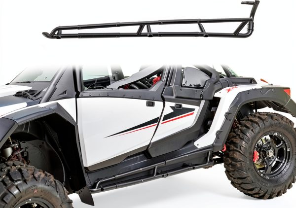 POKIAUTO UTV Nerf Bars for 2024-2025 Polaris RZR XP 4 1000 Black Alloy-8