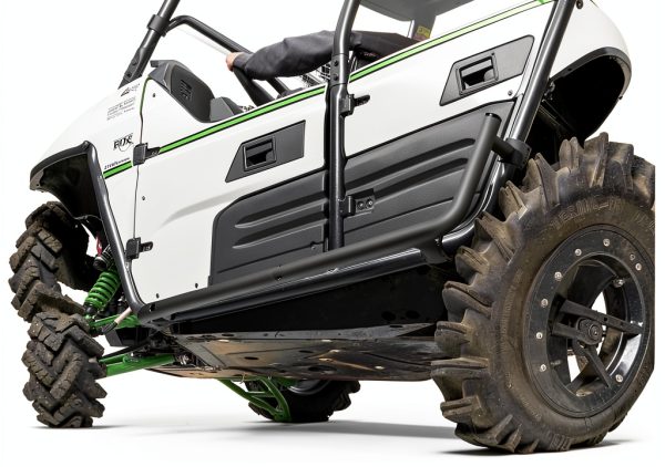 SuperATV Black 1.75" Heavy Duty Rock Slider for Kawasaki Teryx 4 2012+-1