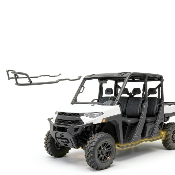 Polaris Ranger Nerf Bar TEBEDI Alloy Steel Powder Coated Black NE397-1