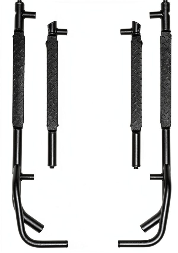 Polaris Ranger Rock Sliders SuperATV Black 1.75in Steel UV Powder Coat-7
