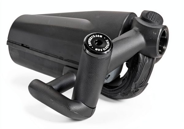 SuperATV Black 1.75" Heavy Duty Rock Slider for Kawasaki Teryx 4 2012+-7