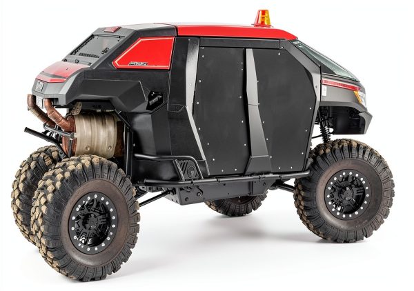 Polaris Ranger Rock Sliders SuperATV Black 1.75in Steel UV Powder Coat-5