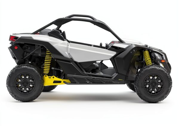 Kiwi Master Can‑Am X3 Nerf Bars Black Matte Alloy Steel Rear Slider-2
