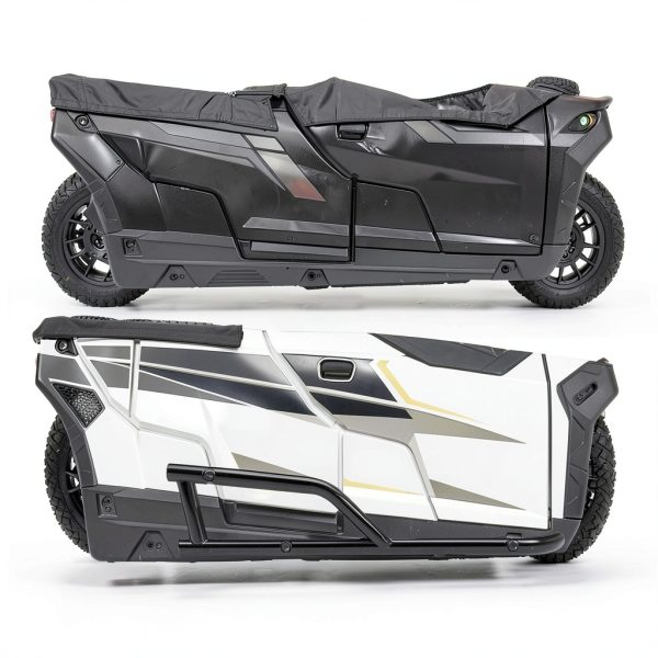 UTV Nerf Bar HECSA MO-2338 Black Alloy Steel Platform-6