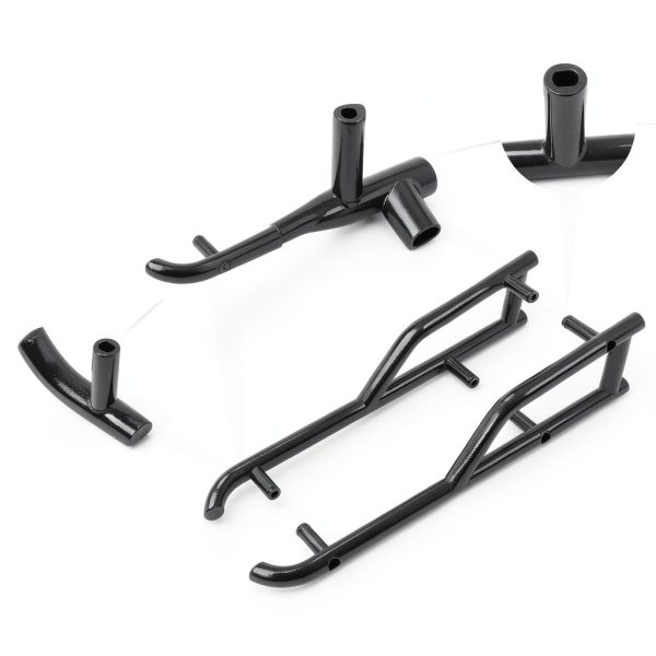UTV Nerf Bar HECSA MO-2338 Black Alloy Steel Platform-3