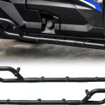 Kawasaki Teryx KRX 1000 Nerf Bar SLORIMOD Black Powder Coated Steel-0