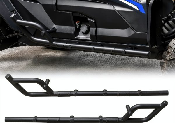 Kawasaki Teryx KRX 1000 Nerf Bar SLORIMOD Black Powder Coated Steel-0