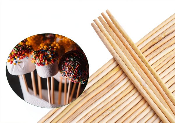 Natural Bamboo Skewers 6 Inch Semi Pointed Barbecue Skewers Judia YLL-2