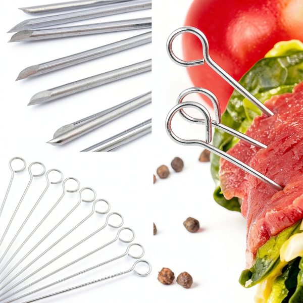 5.9 Inch Stainless Steel Skewer Polly Online Skewers 50pcs-3