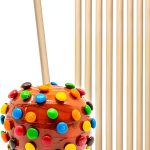 Thick Candy Apple Sticks YESTOO 150pcs Bamboo Skewers 5.5in 5mm-0