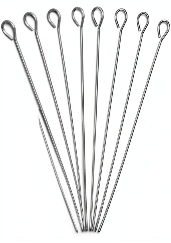 5.9 Inch Stainless Steel Skewer Polly Online Skewers 50pcs-2