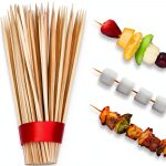 Bamboo Skewers 100pcs 18 Inch 4mm Thick by KT Deals Barbecue Skewers-0