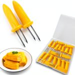 Corn on The Cob Holders Kadden Stainless Steel Skewers 20 Pack Yellow-0