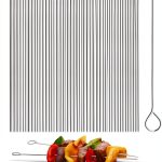 5.9 Inch Stainless Steel Skewer Polly Online Skewers 50pcs-0