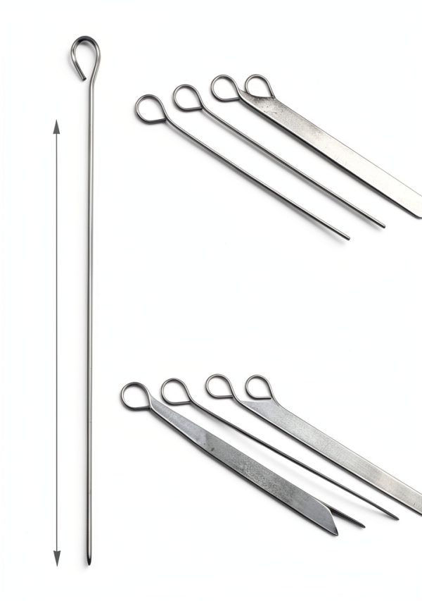5.9 Inch Stainless Steel Skewer Polly Online Skewers 50pcs-1