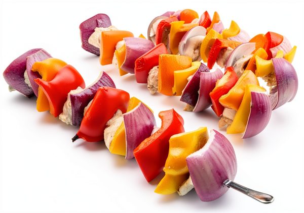 Metal Skewer for Grilling,Kabob Skewer,Flat BBQ Barbecue Skewer,Grilling Skewers Set,Reusable BBQ (14" skewer(16 pack))-1