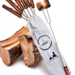Smores Sticks For Fire Pit [Set Of 7] - Marshmallow Roasting Sticks For Campfire, Classic Smore Sticks - Hot Dog Sticks For Campfire - SUMPRI Campfire Sticks-0