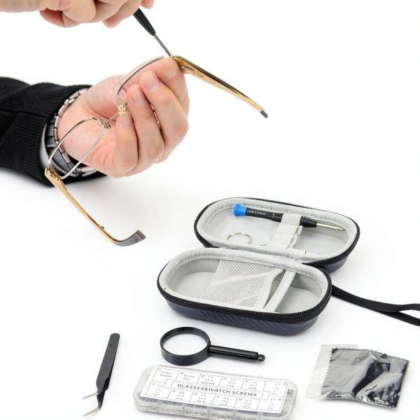 Eyeglass Repair Kit with Screws and Silicone Nose Pads by NIFUYOP-6